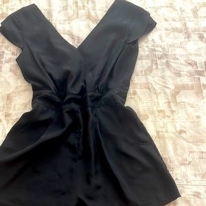 Black short romper
